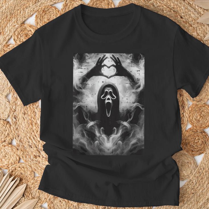 Halloween Horror Ghost Hand Heart Costume Kids T-Shirt Gifts for Old Men