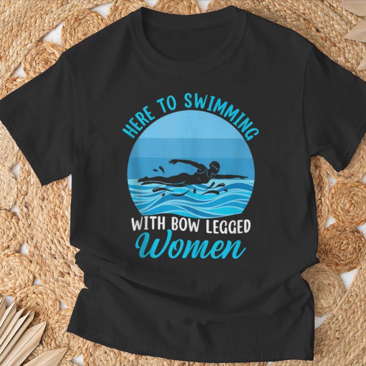 Here's To Swimming With Bow Legged Women Swimming T-Shirt Gifts for Old Men Here's To Swimming With Bow Legged Women Swimming T-Shirt Gifts for Old Men