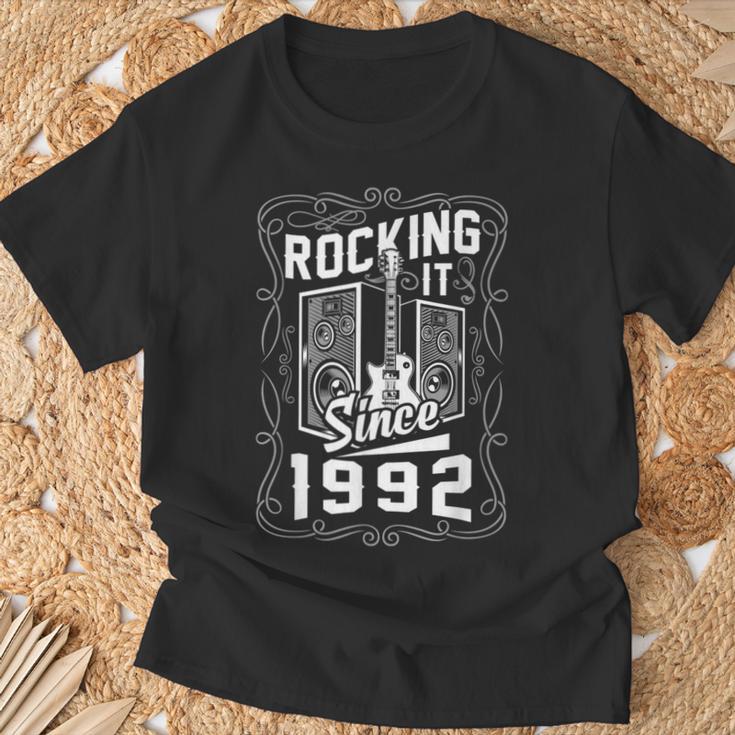 Hombre Guitarras Eléctricas Música Rock Guitarristas Nacidos 1992 Camiseta unisex Regalos para ancianos