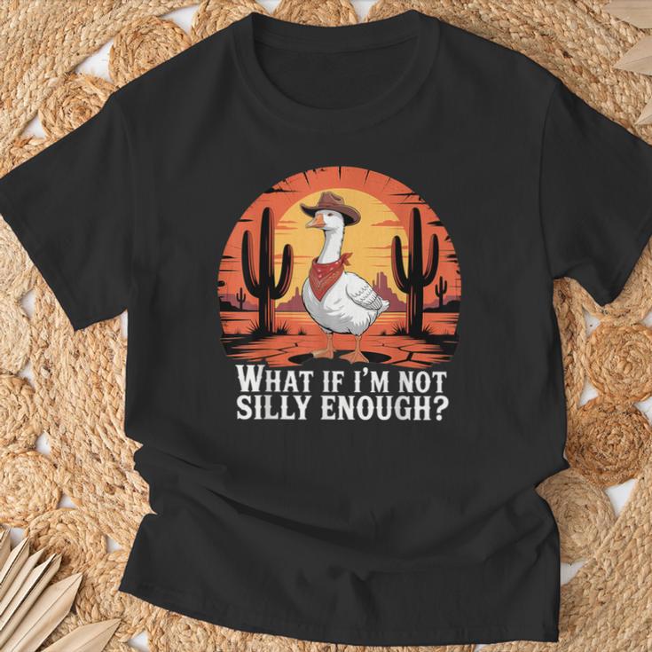 Was Ist Wenn Ich Nicht Albern Genug Bin Lustiger Dummer Goose-Meme-Humor T-Shirt Geschenke für alte Männer
