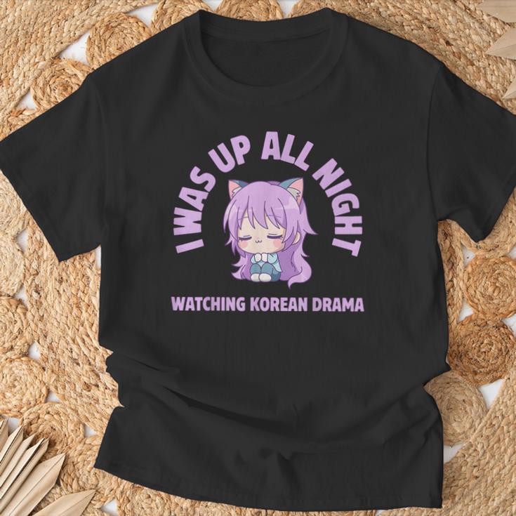 J'ai Passé La Nuit À Regarder Le Drame Coréen Cute T-Shirt Cadeaux pour les vieillards
