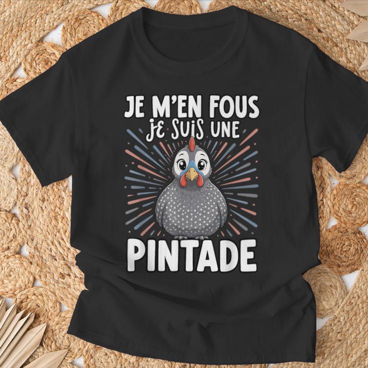 Je Fous Jeuis Une Pintade Pintade Doux T-Shirt Cadeaux pour les vieillards