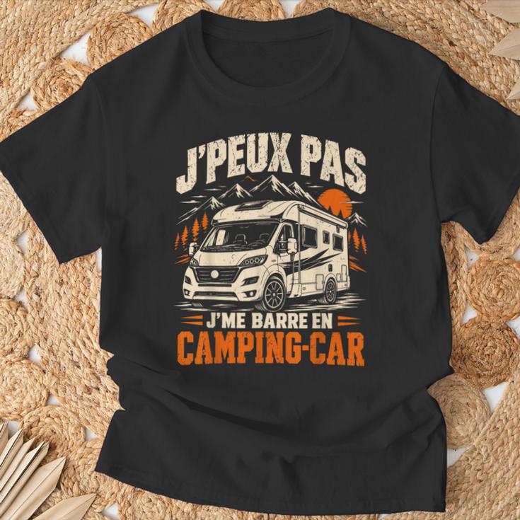 J'peux Pas J'me Barre En Camping-Car Homme Camping-Cariste T-Shirt Cadeaux pour les vieillards