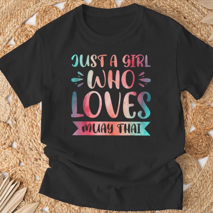Just a Girl Who Loves Muay Thai T-Shirt Gifts for Old Men Just a Girl Who Loves Muay Thai T-Shirt Gifts for Old Men