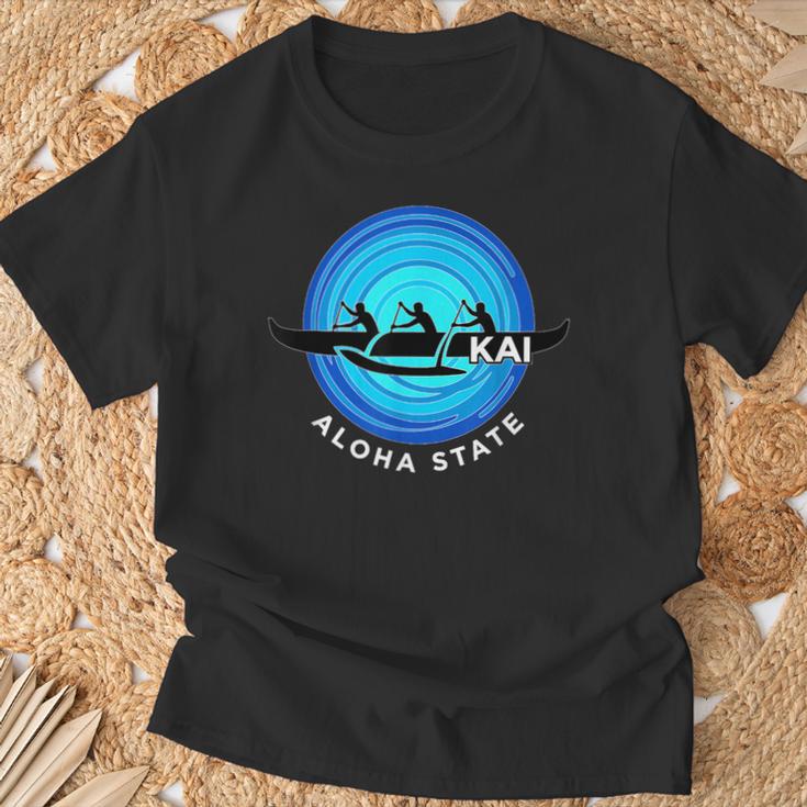 Kai Outrigger Canoe Hawaii Aloha State Paddling Retro T-Shirt Gifts for Old Men Kai Outrigger Canoe Hawaii Aloha State Paddling Retro T-Shirt Gifts for Old Men