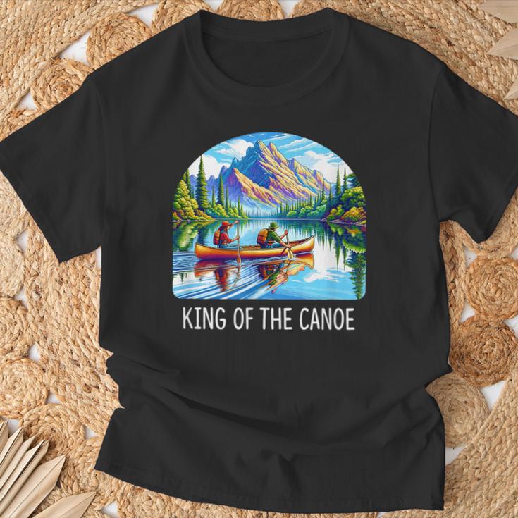 King Of The Canoe Canoeing T-Shirt Gifts for Old Men