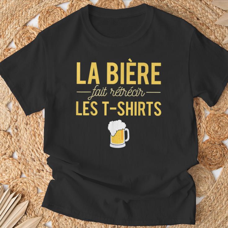 La Bière Fait Rétrécir Lesêtements Alcool Humour Pression T-Shirt Cadeaux pour les vieillards