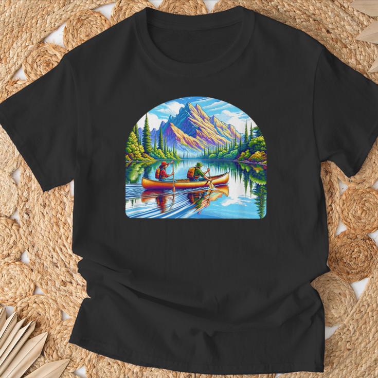 Lake Canoeing Canoe T-Shirt Gifts for Old Men Lake Canoeing Canoe T-Shirt Gifts for Old Men