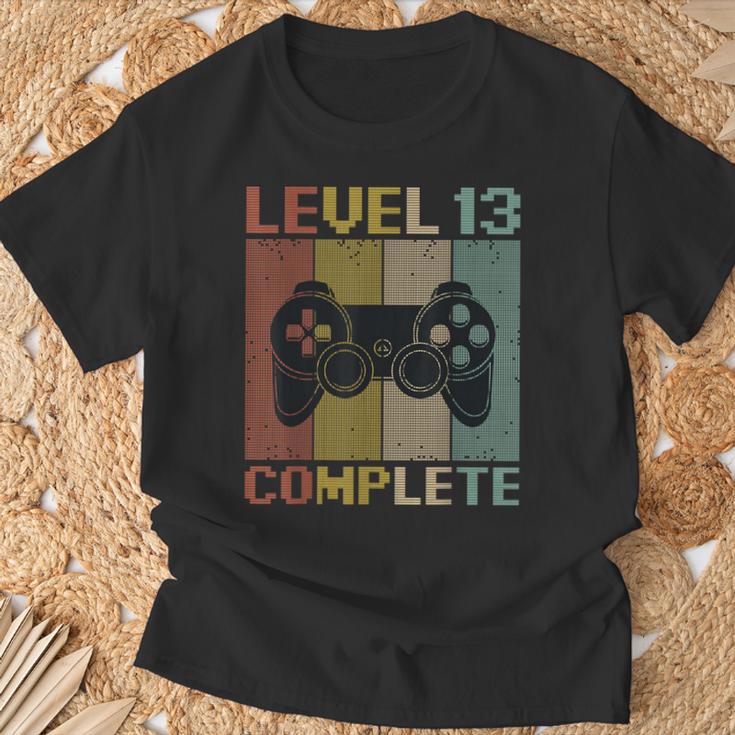 Level 13 Complete Gamer 13 Jahre Zocker Junge Geschenk T-Shirt Geschenke für alte Männer