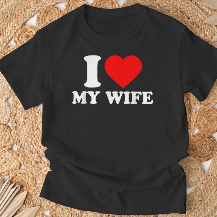 I Love My Wife I Heart My Wifealentines Day Tシャツ 高齢者への贈り物