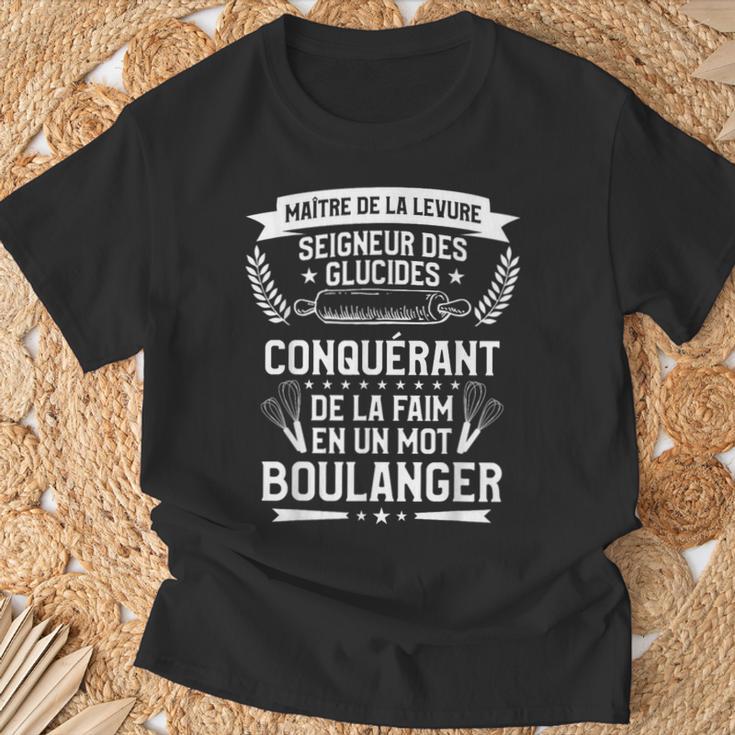 Maître De La Levureeigneur Des Glucides Boulanger T-Shirt Cadeaux pour les vieillards