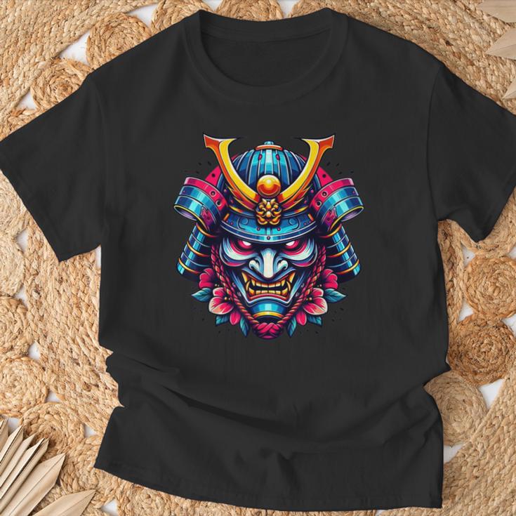 Masqueamouraï Guerrier Bushido Oni Culture Japonaise T-Shirt Cadeaux pour les vieillards