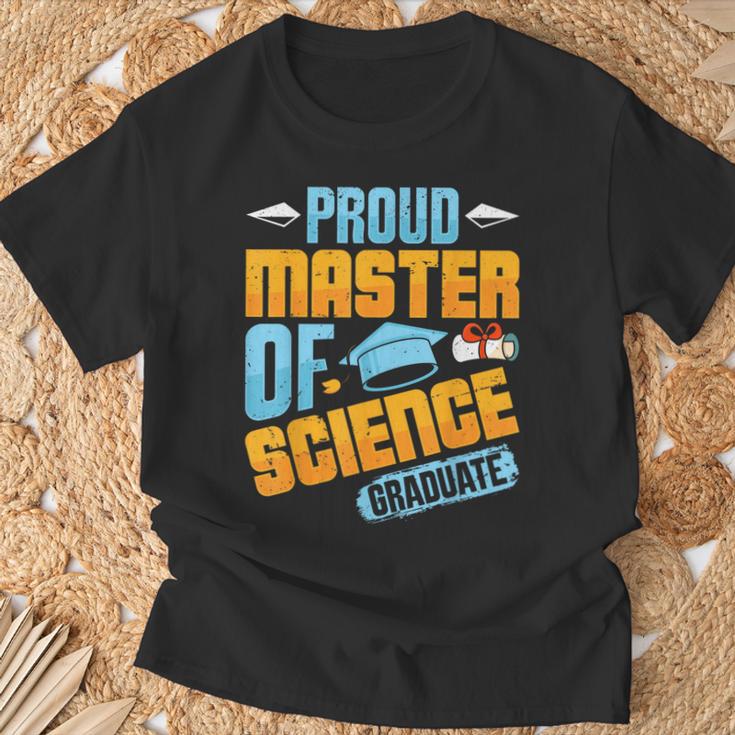 Master Ofcience Proud Master Ofcience Graduate Abschluss T-Shirt Geschenke für alte Männer