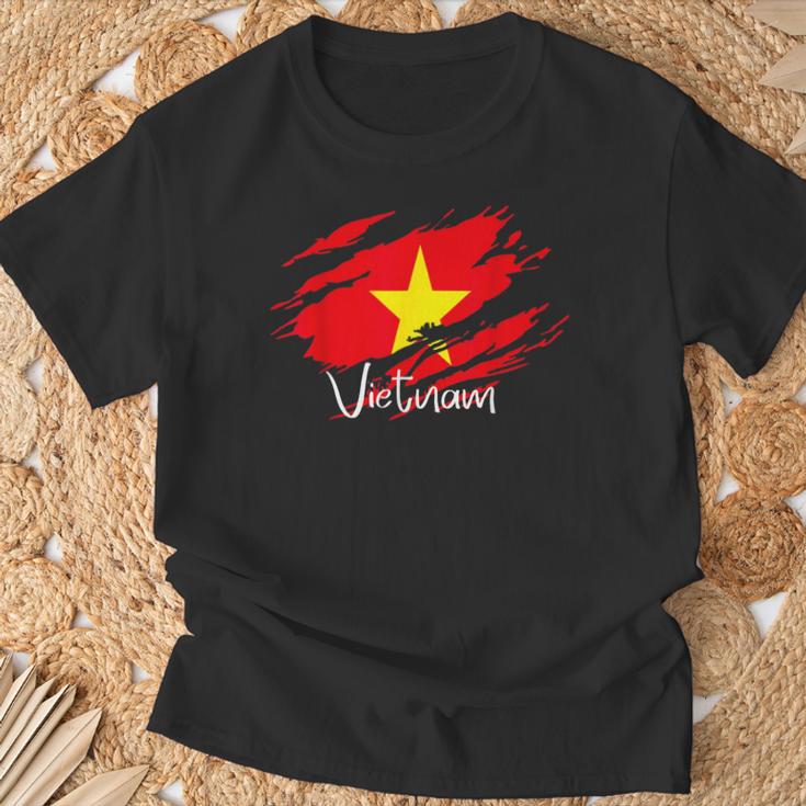 Mitietnam-Flaggeietnam-Ietnam-Flaggeietnam-Karten T-Shirt Geschenke für alte Männer