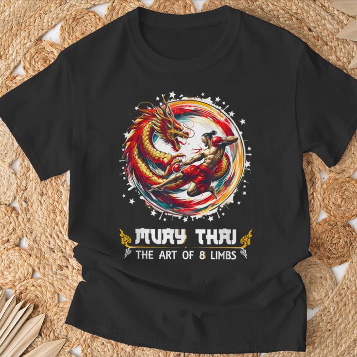 MMA Thai Boxing Art Of Eight Limbs Combat Muay Thai T-Shirt Gifts for Old Men