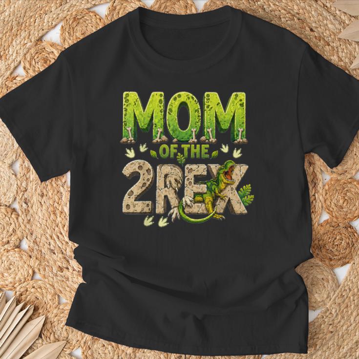 Mom Of The Two Rex Birthday Dinosaur Family Matching T-Shirt Gifts for Old Men