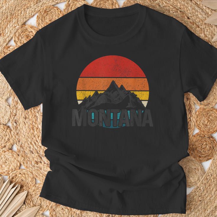 Montana Usa Amériqueintageouvenir T-Shirt Cadeaux pour les vieillards