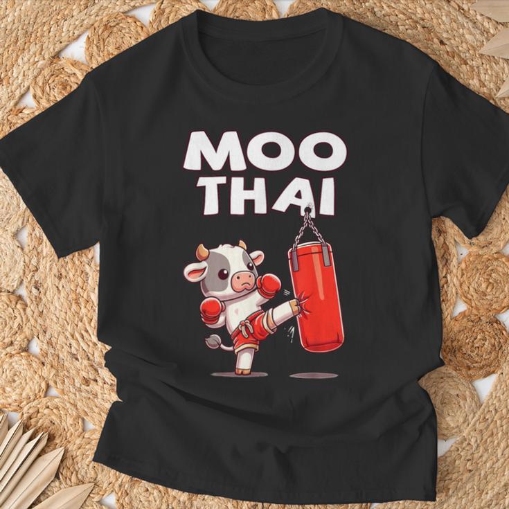 Moo Thai Muay Thai Cow Thai Boxing For Kids Muay Thai T-Shirt Gifts for Old Men Moo Thai Muay Thai Cow Thai Boxing For Kids Muay Thai T-Shirt Gifts for Old Men