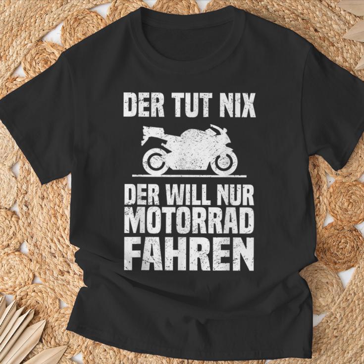 Motorrad Freiheit Motorradfahrer Biker Motorräder Fahrer T-Shirt Geschenke für alte Männer