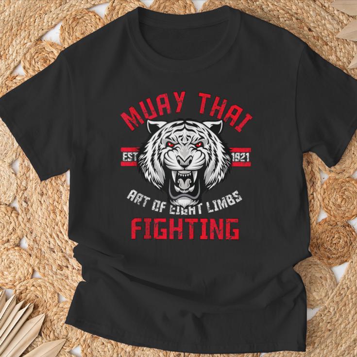 Muay Thai Art Of Eight Limbs Thai Boxing Mixed Martial Art T-Shirt Gifts for Old Men