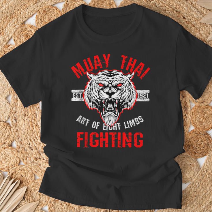 Muay Thai Art Of Eight Limbs Sak Yant Thai Boxing MMA Arts T-Shirt Gifts for Old Men