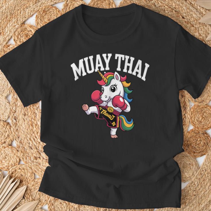 Muay Thai Art For Girls Kids Women Mixed Martial Arts T-Shirt Gifts for Old Men