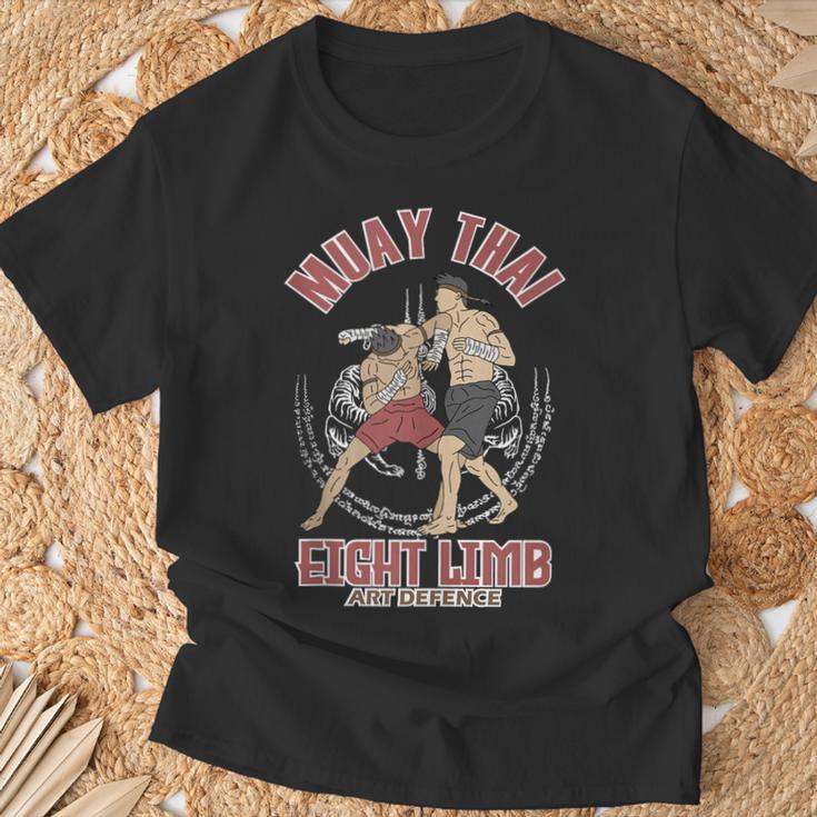 Muay Thai Eight Limb Art Defence T-Shirt Gifts for Old Men