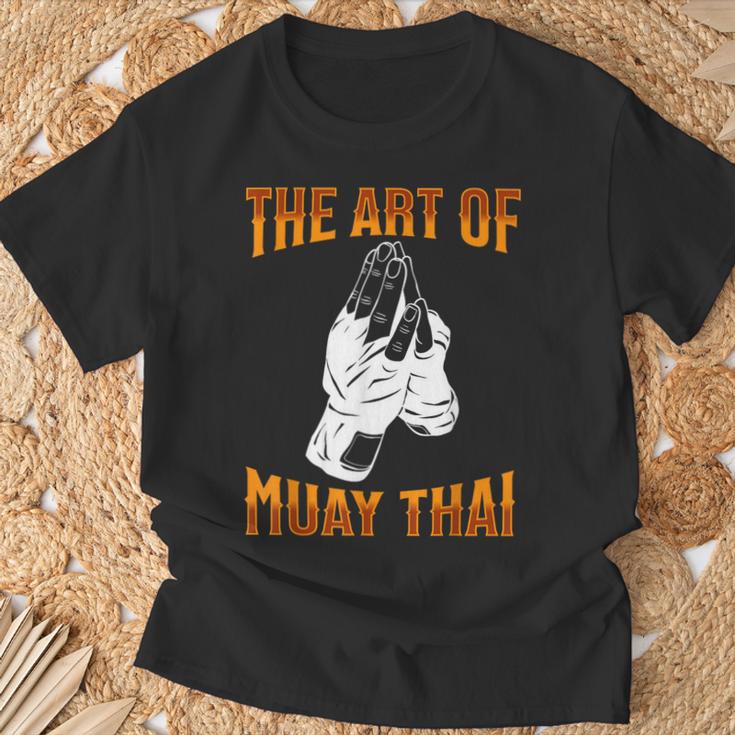 Muay Thai Fighter The Art Of Muay Thai T-Shirt Gifts for Old Men Muay Thai Fighter The Art Of Muay Thai T-Shirt Gifts for Old Men