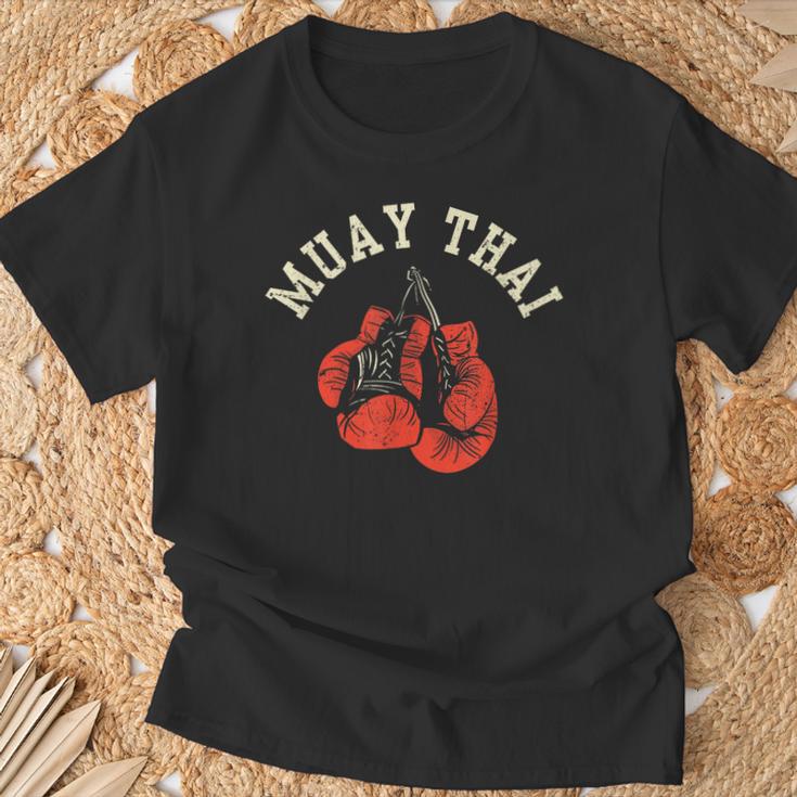 Muay Thai Hobby Boxing Fighter Martial Arts T-Shirt Gifts for Old Men