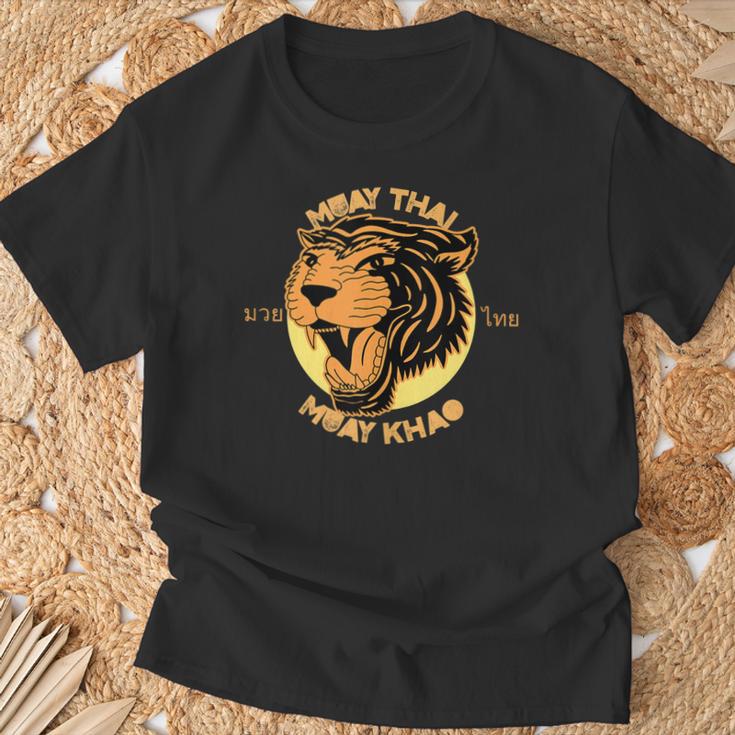 Muay Thai Muay Khao Kickboxing T-Shirt Gifts for Old Men