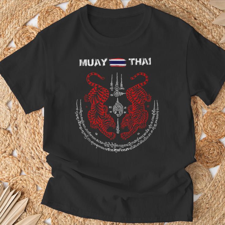 Muay Thai Kickboxing Thailand T-Shirt T-Shirt Gifts for Old Men