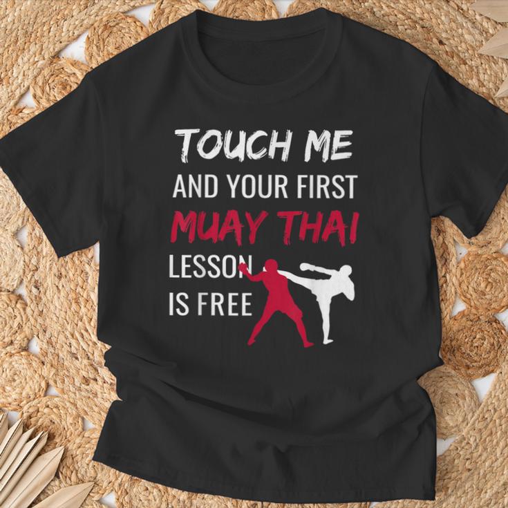 Muay Thai Martial Arts Combat Sports Self Defense T-Shirt Gifts for Old Men
