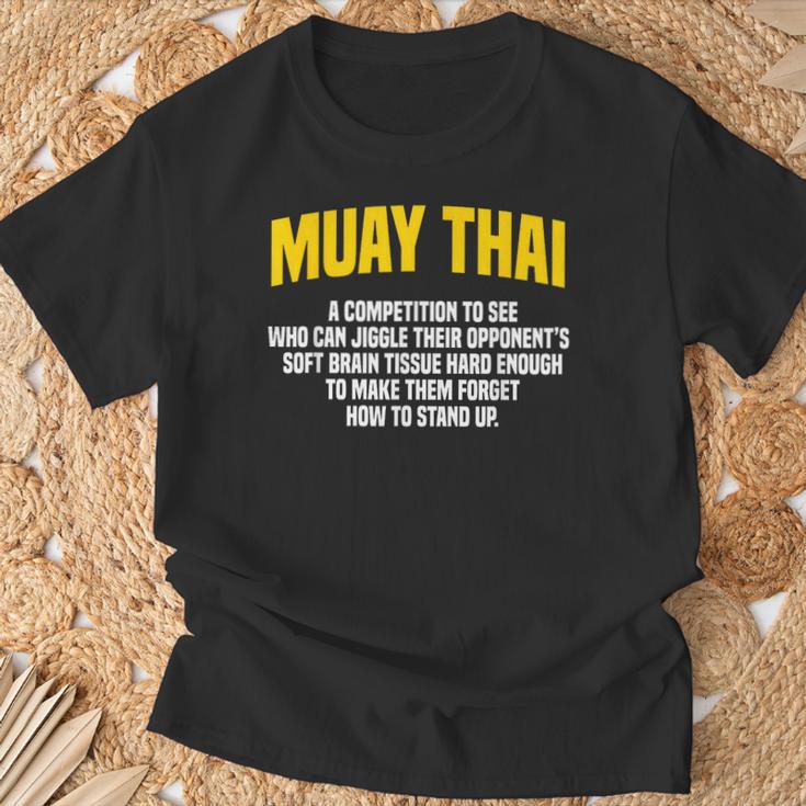 Muay Thai Martial Arts Combat Sports T-Shirt Gifts for Old Men