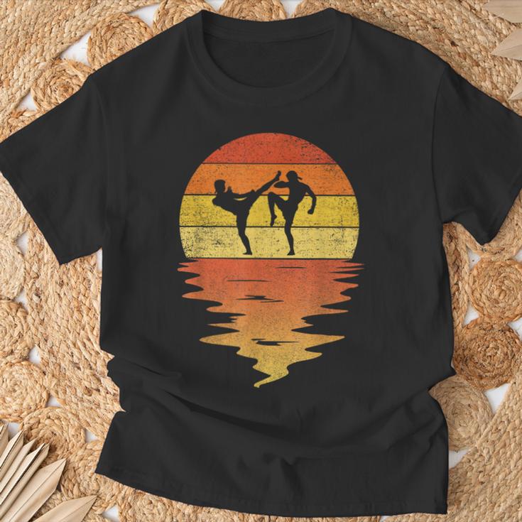 Muay Thai Shirt Retro Sunset 70s Vintage Muay Thai T-Shirt Gifts for Old Men Muay Thai Shirt Retro Sunset 70s Vintage Muay Thai T-Shirt Gifts for Old Men