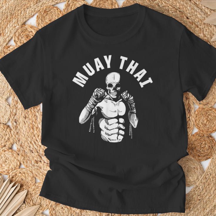 Muay Thai Skeleton Fighter MMA Club Coach Martial Arts Fight T-Shirt Gifts for Old Men Muay Thai Skeleton Fighter MMA Club Coach Martial Arts Fight T-Shirt Gifts for Old Men