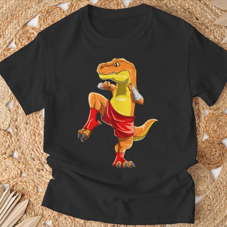 Muay Thai T-Rex Thai Boxing T-Shirt Gifts for Old Men