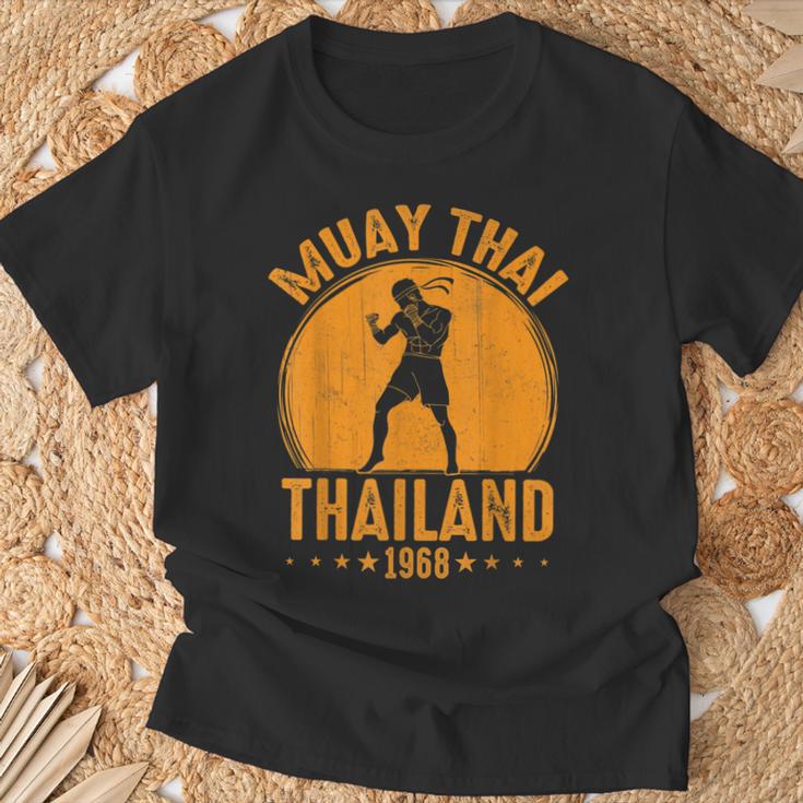 Muay Thai Thailand 1968 Slogan Sport T-Shirt Gifts for Old Men Muay Thai Thailand 1968 Slogan Sport T-Shirt Gifts for Old Men