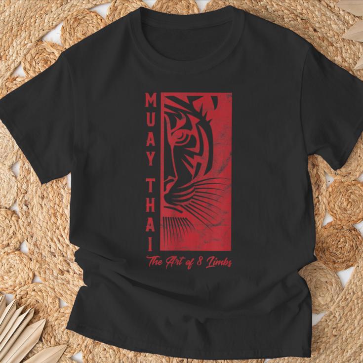 Muay Thai Tiger Art Of 8 Limbs Kickboxing Shirt T-Shirt Gifts for Old Men