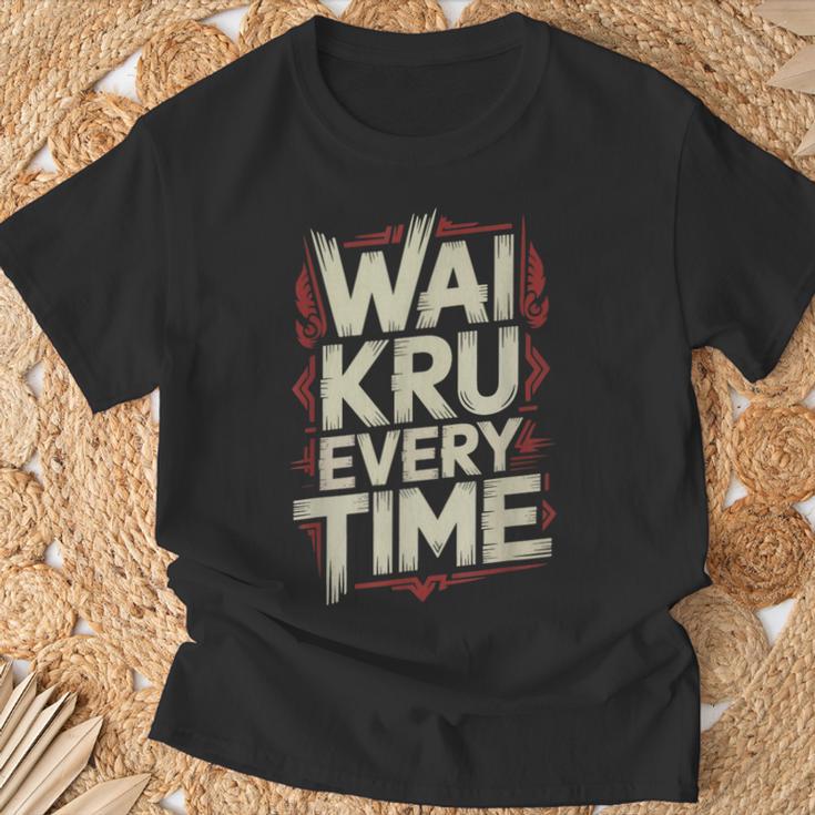 Muay Thai Wai Kru Respect Ritual Ceremony Fighter Identity T-Shirt Gifts for Old Men Muay Thai Wai Kru Respect Ritual Ceremony Fighter Identity T-Shirt Gifts for Old Men