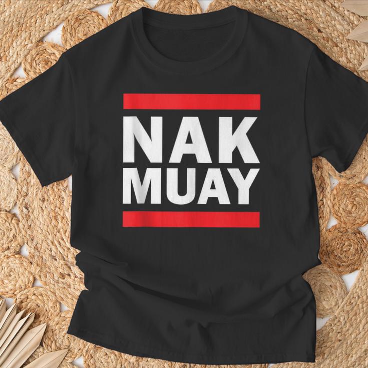 Nak Muay Thai Fighter T-Shirt Gifts for Old Men