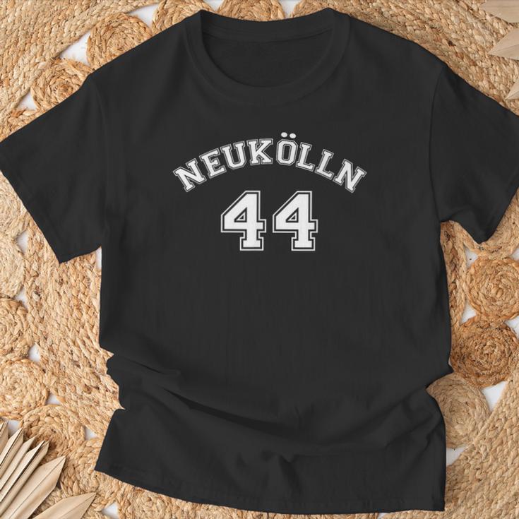 Neukölln 44 Weißes Nostalgie Berliner Bezirk T-Shirt Geschenke für alte Männer