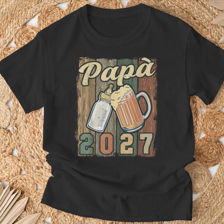 Papà 2027 Futuro Papà Di Un Neonato Nuovo Papà Maglietta Regalos para ancianos