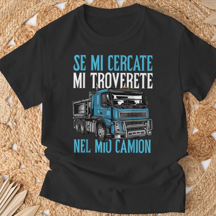 Papà Uomo Divertente Camionista Camion Camionisti Regalo Maglietta Regalos para ancianos