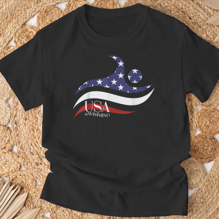 Patriotic American Flag Floating USA Swimming Team T-Shirt Gifts for Old Men Patriotic American Flag Floating USA Swimming Team T-Shirt Gifts for Old Men
