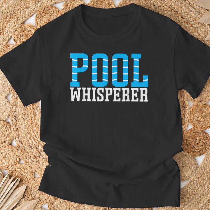 Pool Guy Pool Whisperer Boy Men Swimming Pool T-Shirt Gifts for Old Men