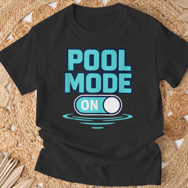 Pool Mode On Summer Swimming Vacation T-Shirt Gifts for Old Men