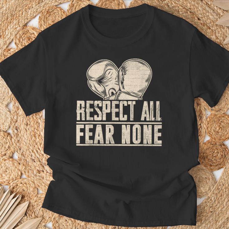 Respect All Fear None Muay Thai T-Shirt Gifts for Old Men Respect All Fear None Muay Thai T-Shirt Gifts for Old Men