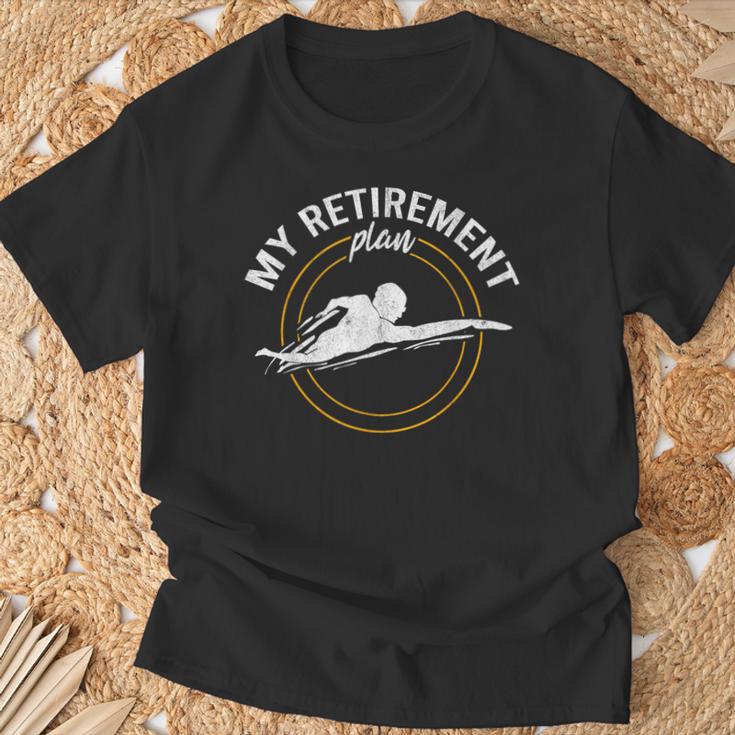 My Retirement Plan Swim Athlete Swimming Grandpa Swimmer T-Shirt Gifts for Old Men My Retirement Plan Swim Athlete Swimming Grandpa Swimmer T-Shirt Gifts for Old Men