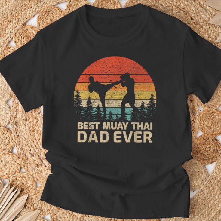 Retro Vintage Best Muay Thai Dad Ever Father's Day T-Shirt Gifts for Old Men