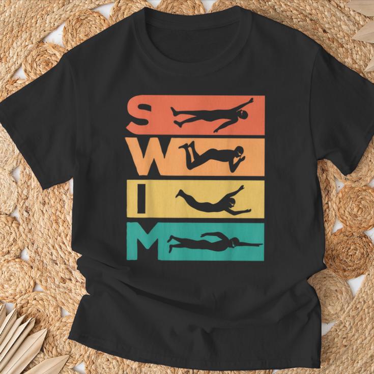 Retro Vintage Swimming For Swimmers T-Shirt Gifts for Old Men Retro Vintage Swimming For Swimmers T-Shirt Gifts for Old Men
